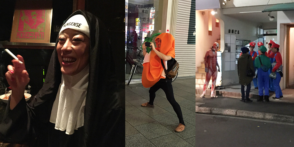 halloween, bonne soeur, carotte et mario