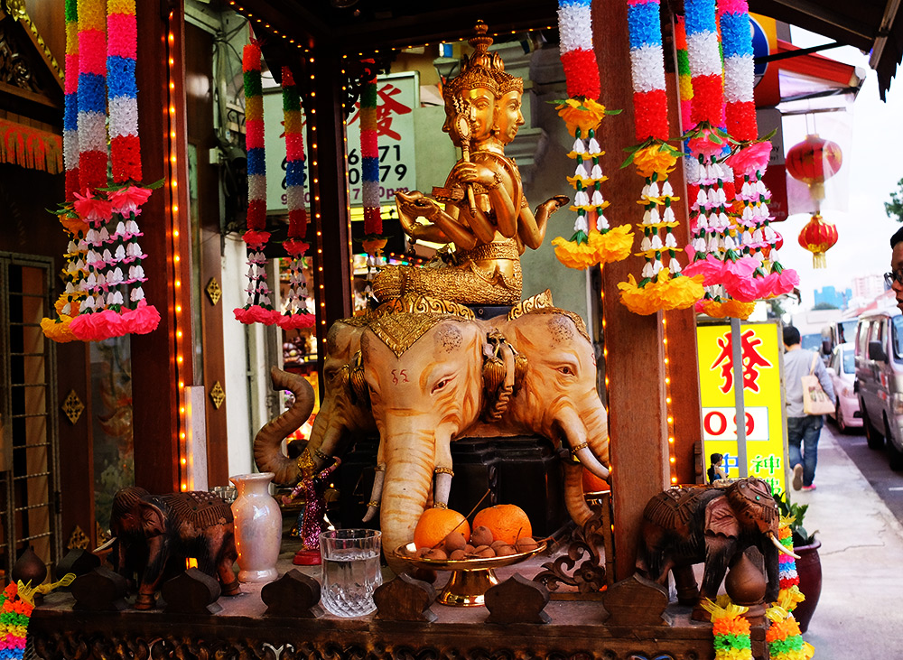 Geylang Singapour autel hindou