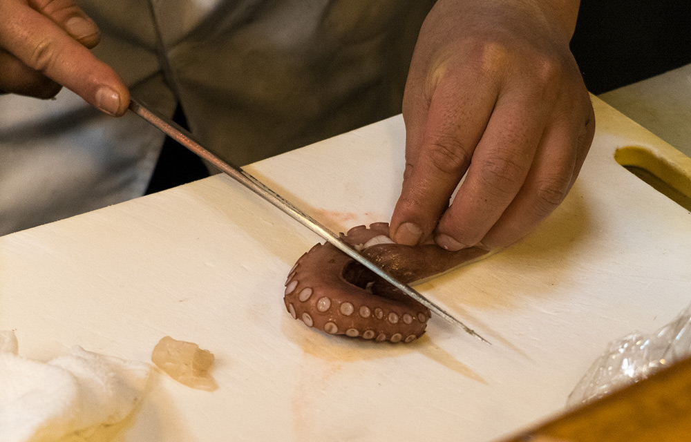 découpe de sushi