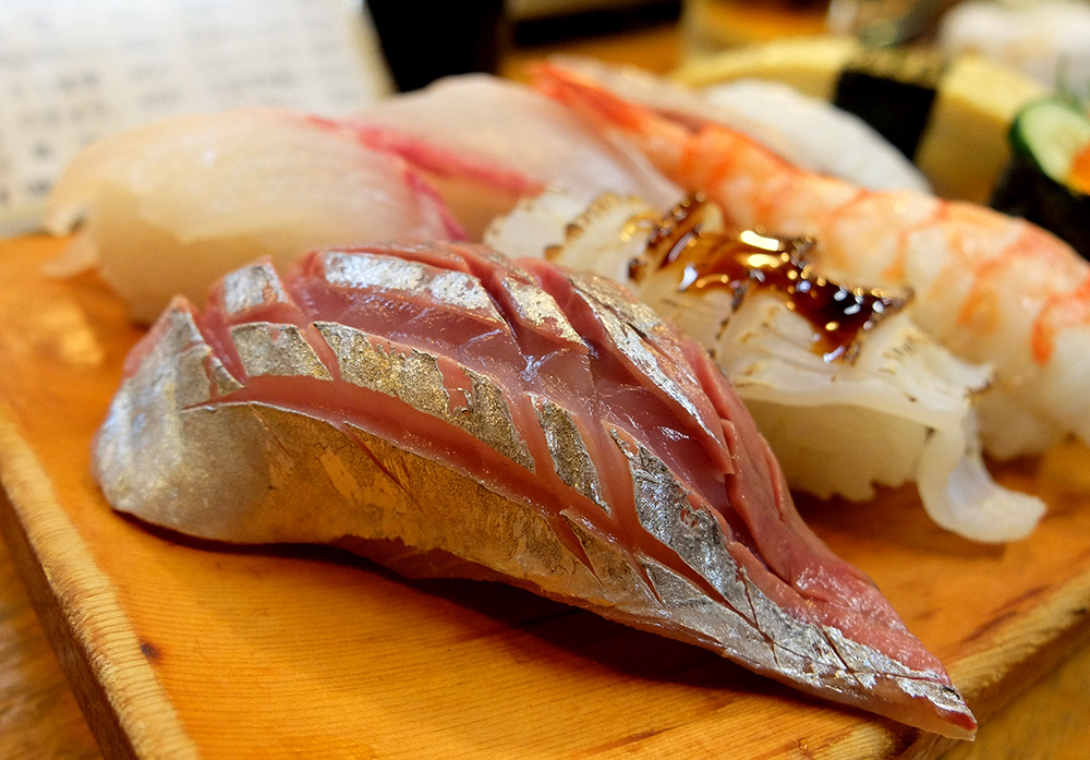 sushis à Ganko Yatai