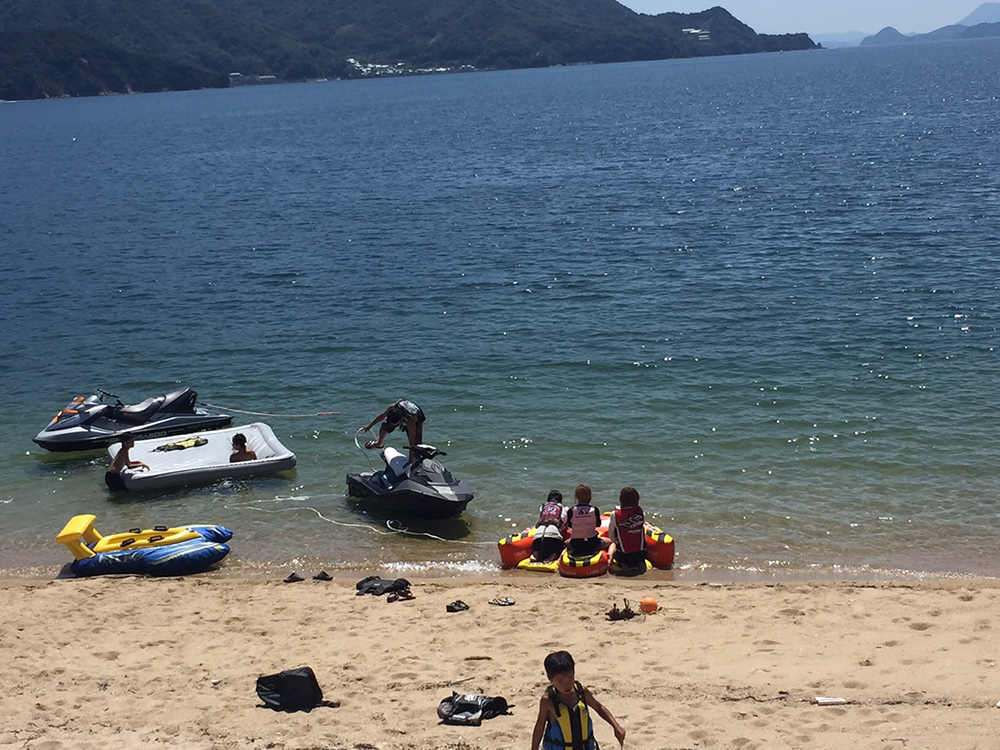 Nakano beach Etajima jet-ski