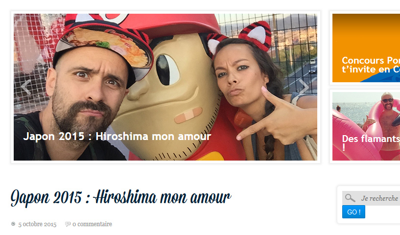 Anaïs et Pedro à Hiroshima