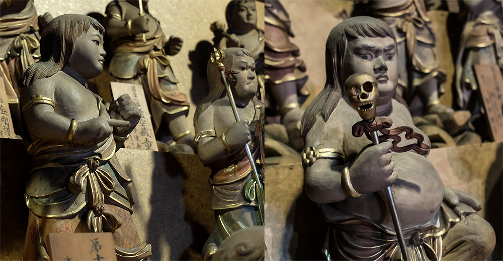 statuettes dans le Chokugan-do, Daishoi-in, Miyajima