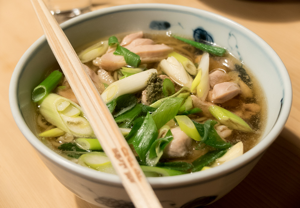 Soba au poulet (鳥なんば Tori nanba) à Gonbéé (権兵衛)
