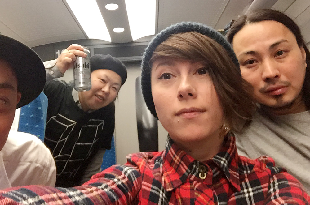 dans le Shinkansen en route pour Kyoto