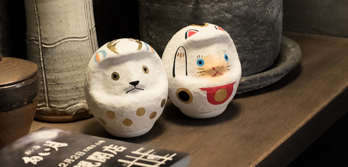 décoration de l'izakaya Aitsuki あい月 à Hiroshima