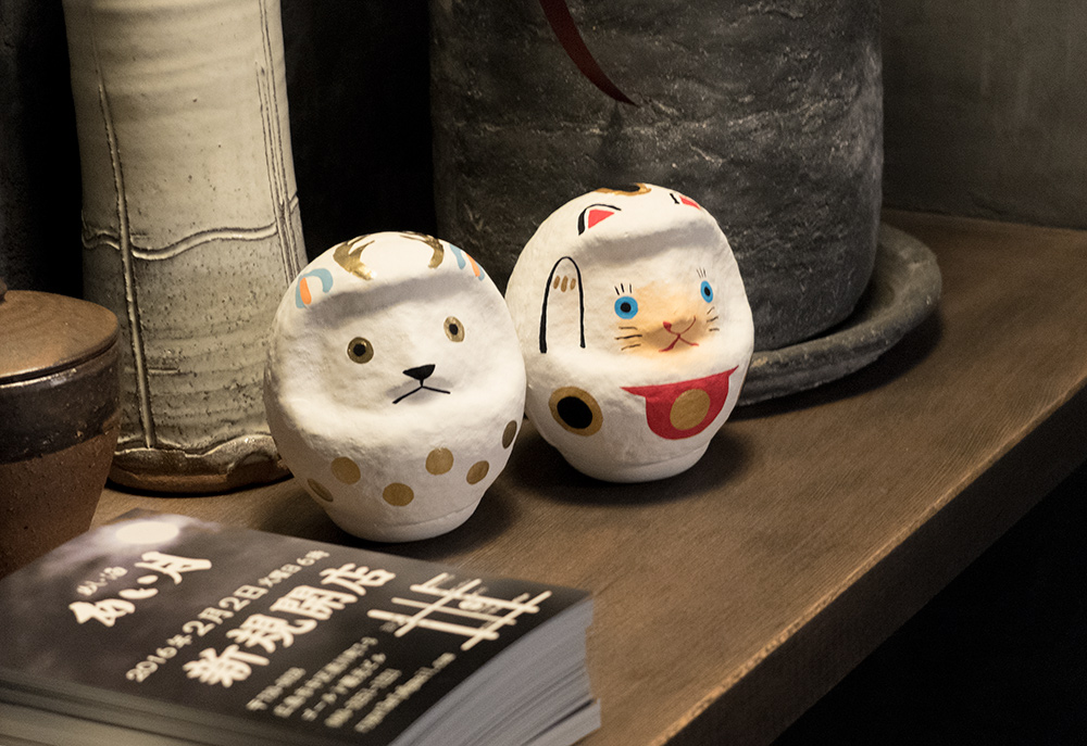 décoration de l'izakaya Aitsuki あい月 à Hiroshima
