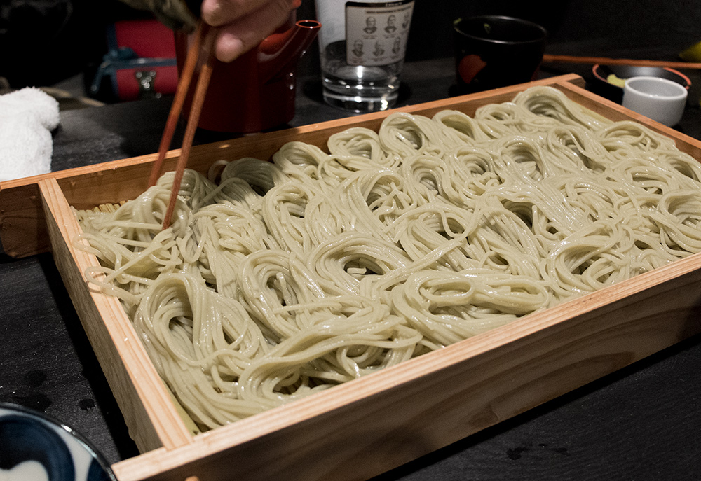 hegi soba, nouilles de sarrasin de la région de Niigata, izakaya Aitsuki あい月 Hiroshima