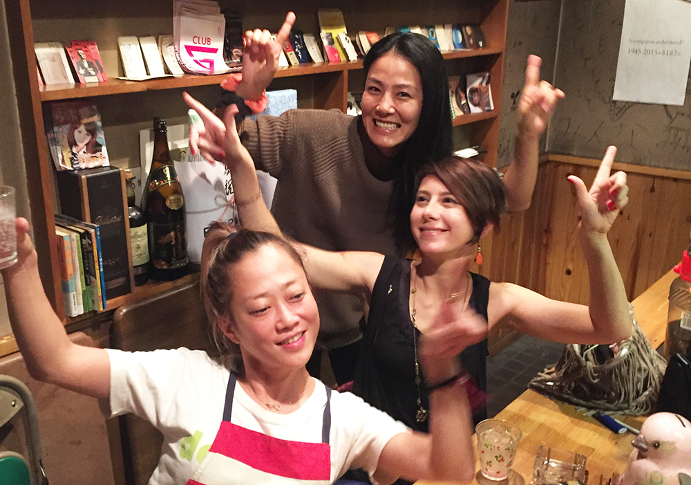Shiho, Kotoe et moi à ChoiChoiYa