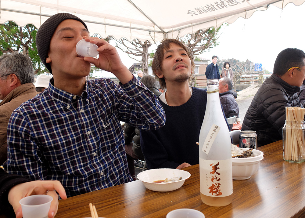 Matsuri de la brasserie de saké Miwa Sakura, Hiroshima
