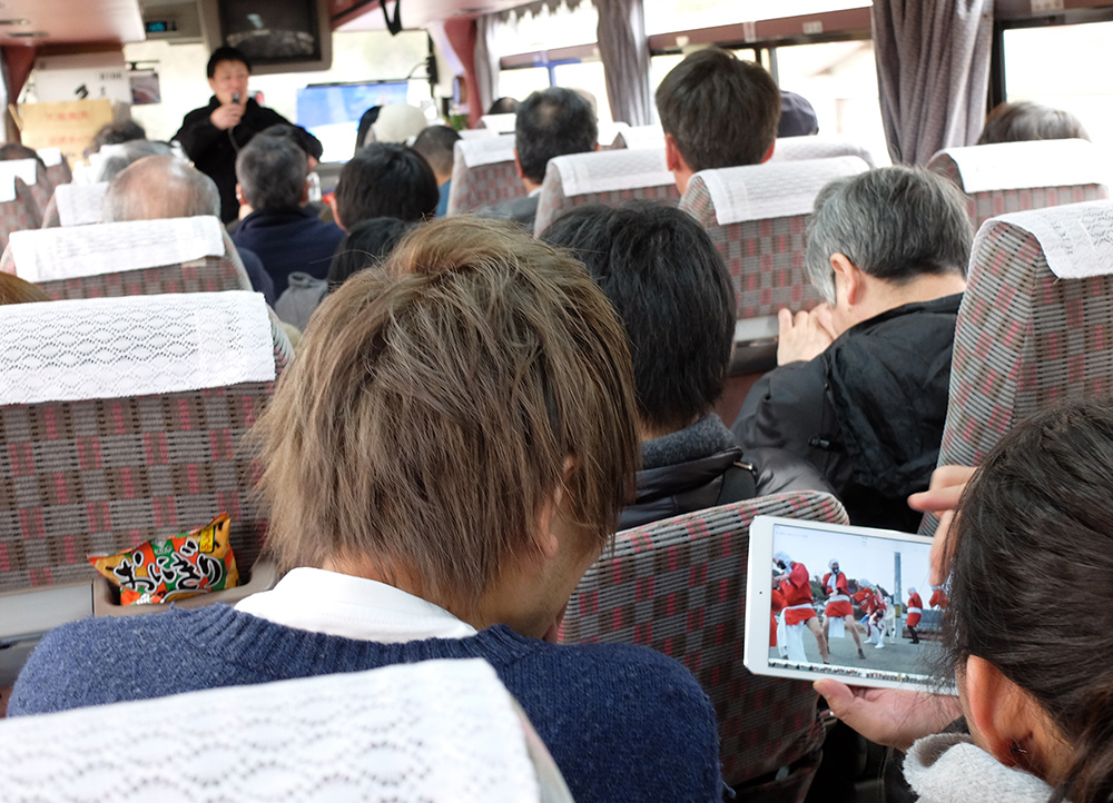 dans le bus au Japon