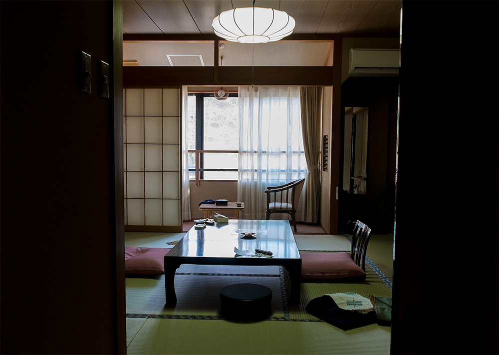 Chambre de ryokan à Yama-no-i, Préfecture de Shimane