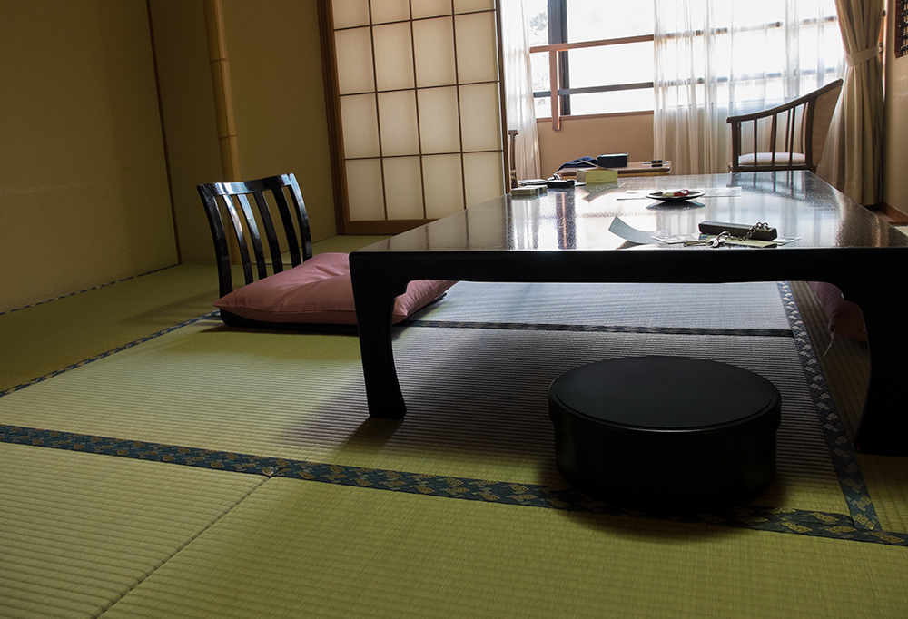 chambre de ryokan, Tamatsukuri Onsen, Préfecture de Shimane, Japon