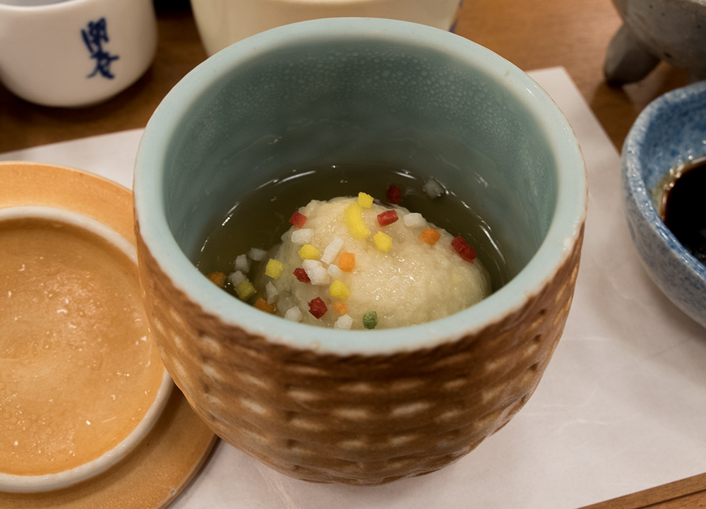 manjuu de pousse de bambou, cuisine kaiseki, ryokan