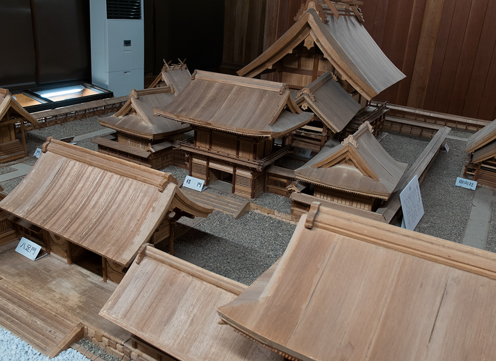 maquette du sanctuaire Izumo Taisha au 1/30e