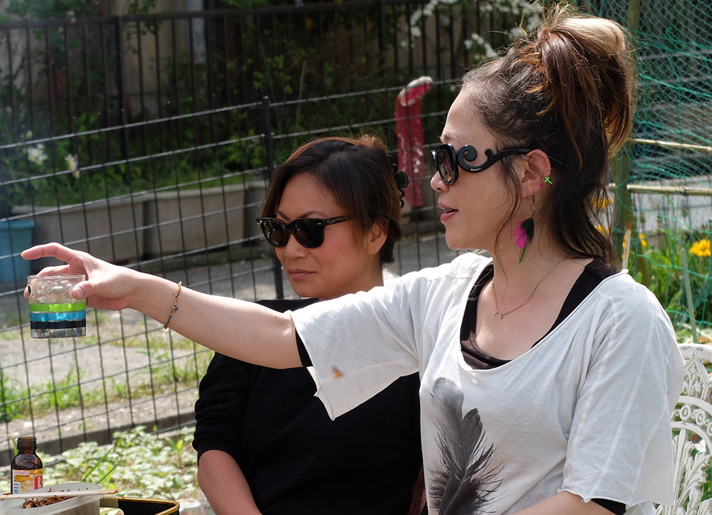 Ai et Shiho, barbecue, Kanawajima, Hiroshima