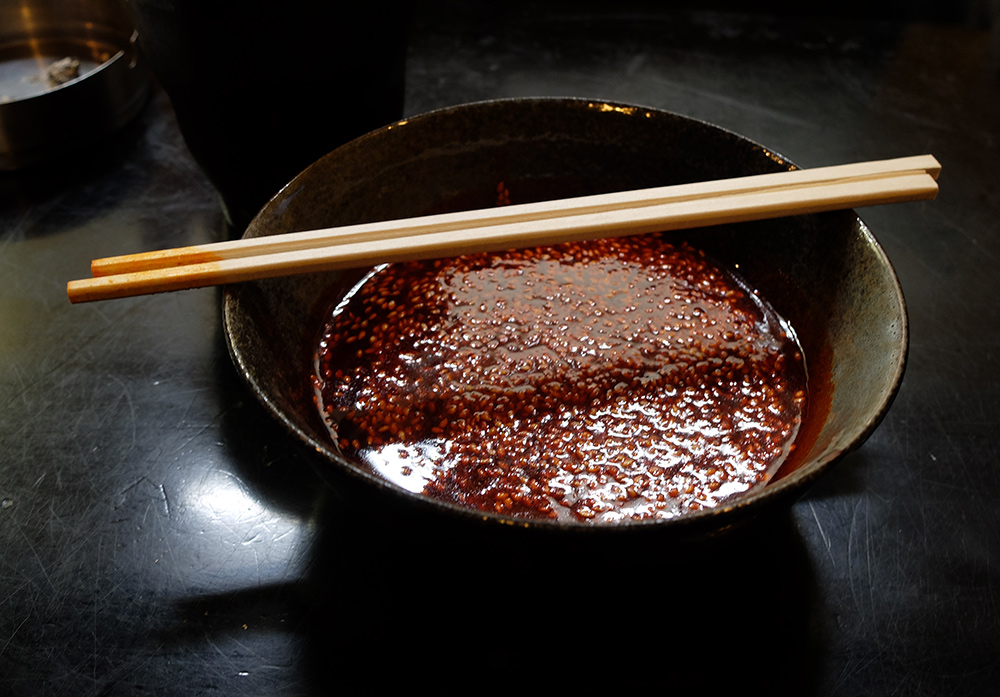 bouillon de tsukemen d'Hiroshima