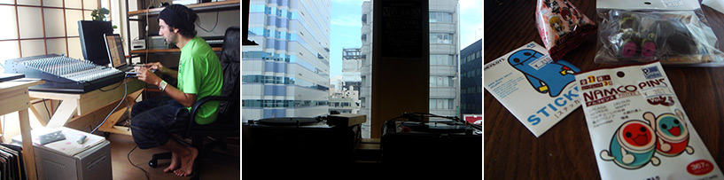 Réveil au studio, je trouve la vue magnifique... et suis toute fière de mes achats...