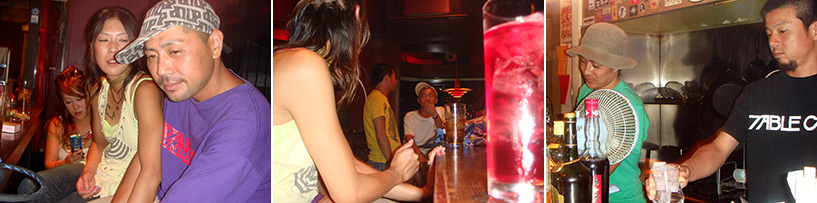 Et pour finir ce hashigo (passage de restaus en bars) : Opium et Koba avec Bom et Kenta