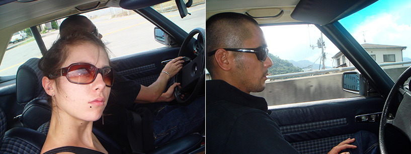 dans la voiture de Susu