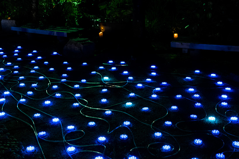Illuminations pour Tanabata au jardin Shukkei-en Hiroshima