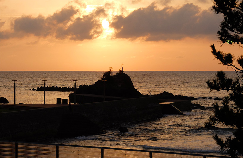 Coucher de soleil à Hamada