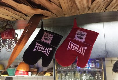 gants de cuisine et de boxe