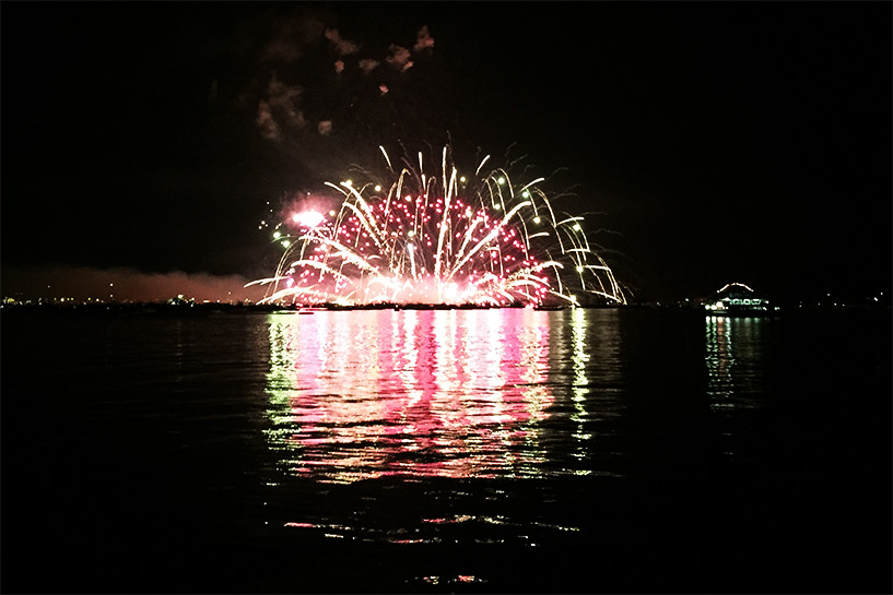 feux d'artifice de Miyajima