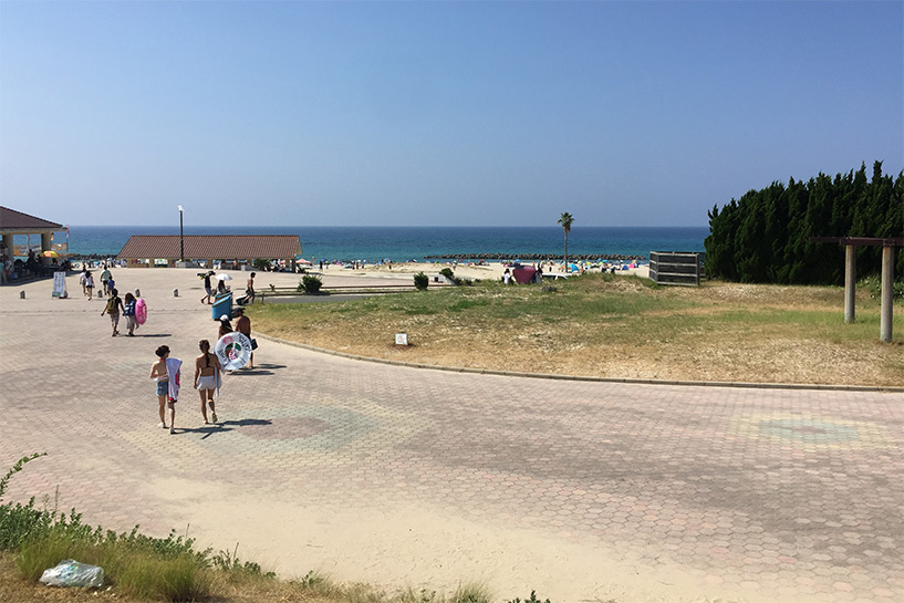 plage camping Hamada Japon