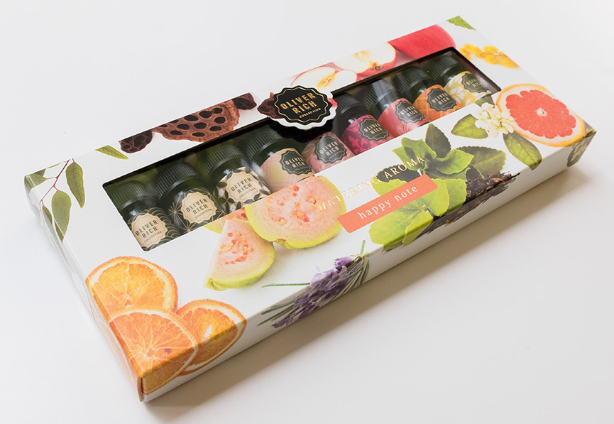 Packaging design mini sets OLIVER RICH watering aroma