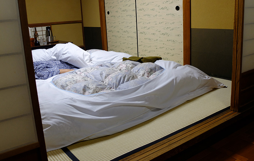 futons au ryokan