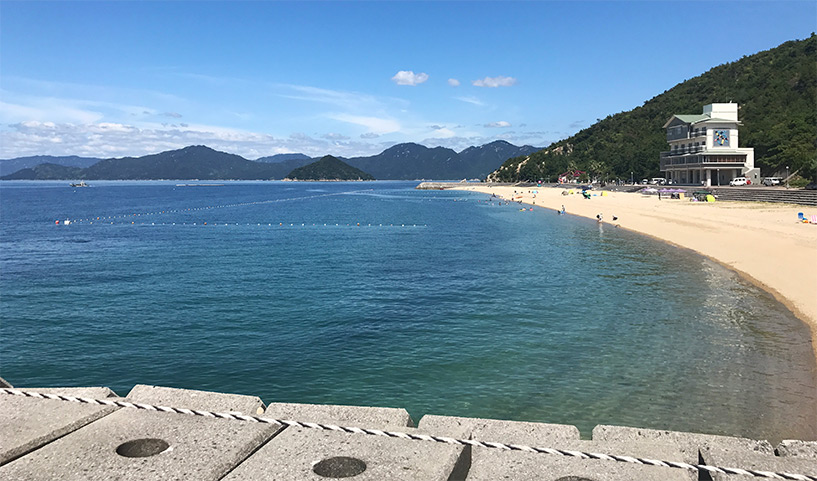 Sun Beach Okimi, Etajima, plage dans la prefecture d'Hiroshima