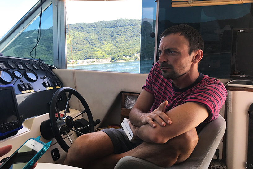 à bord d'un cruiser en mer intérieure de Seto