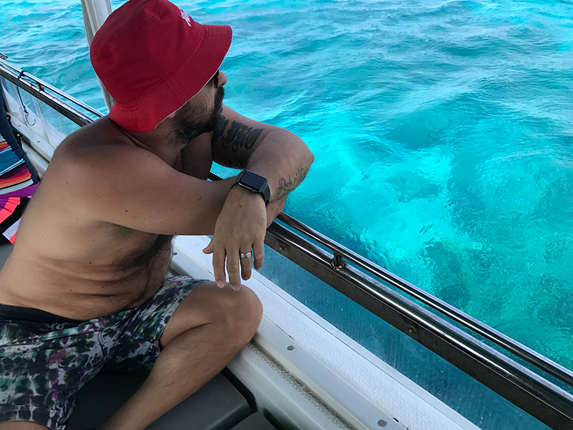 eau bleu turquoise d'Iriomote, Okinawa
