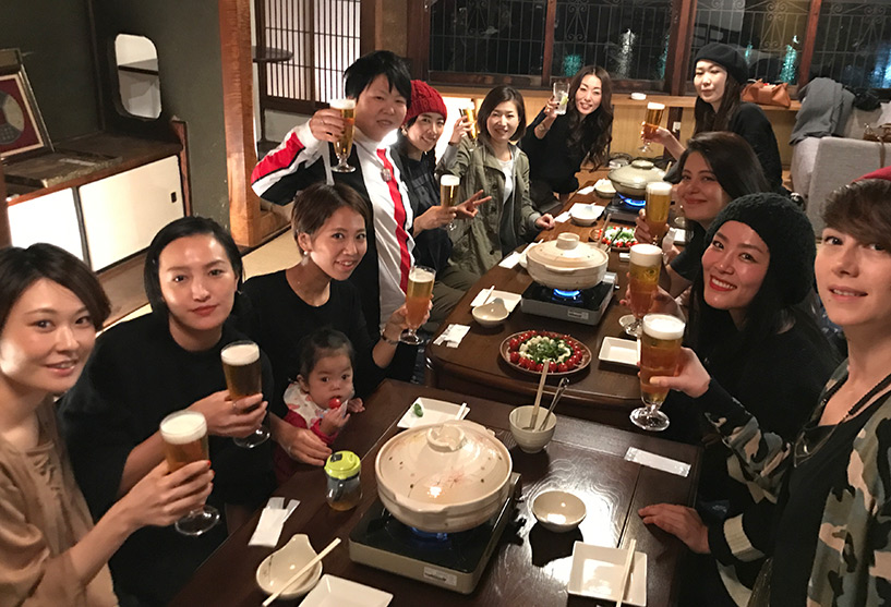 repas entres filles, Japon
