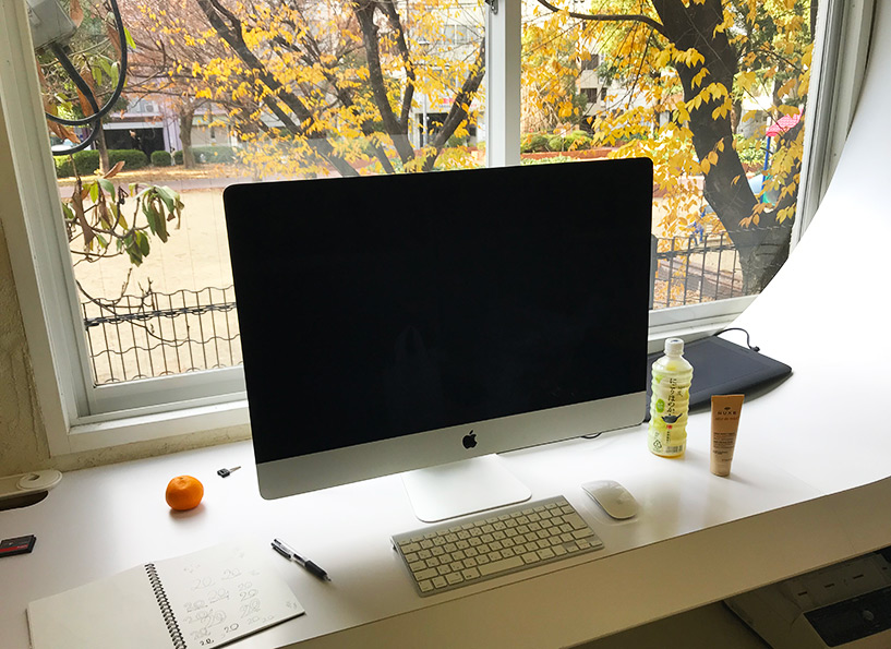 graphiste au Japon, espace de travail