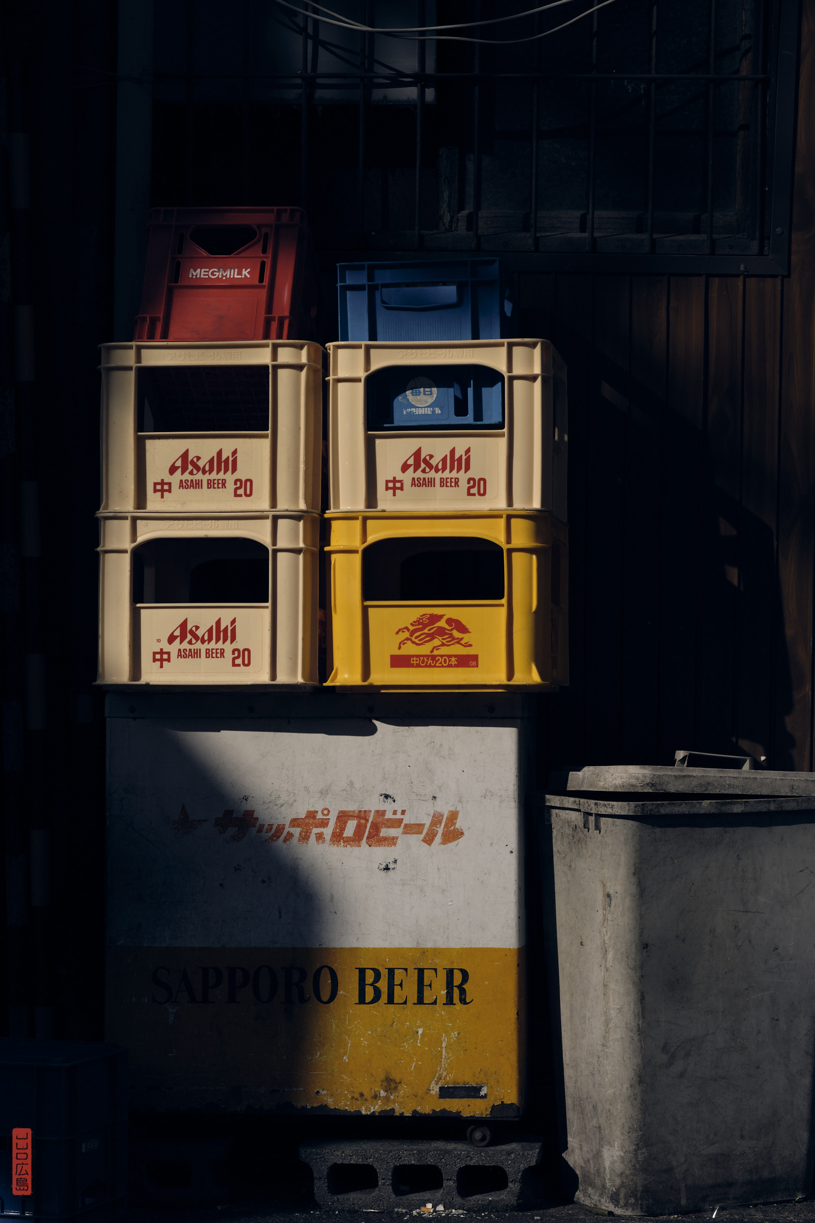 cagettes de bière Asahi