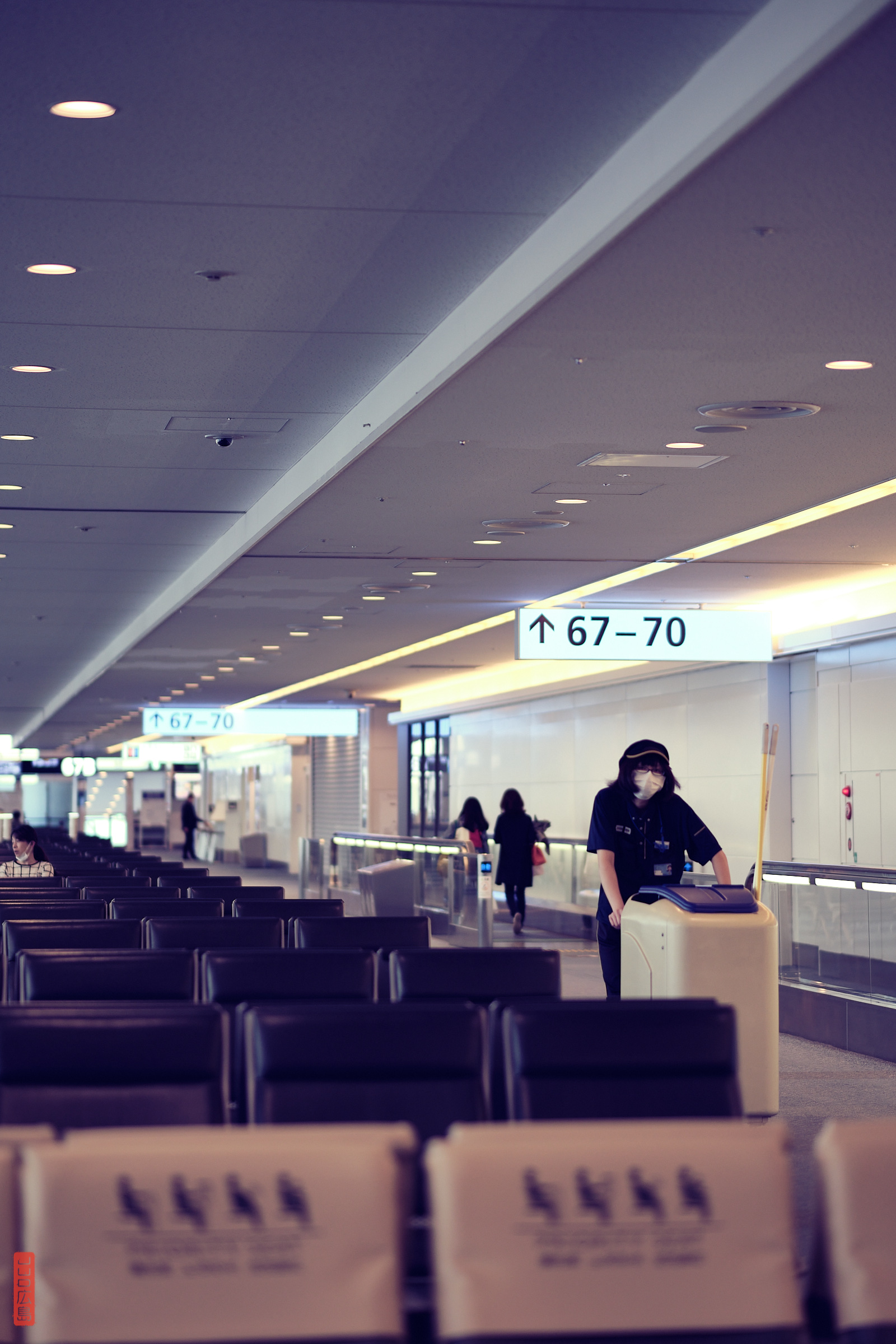 Avril 2020, aéroport désert Haneda Tokyo