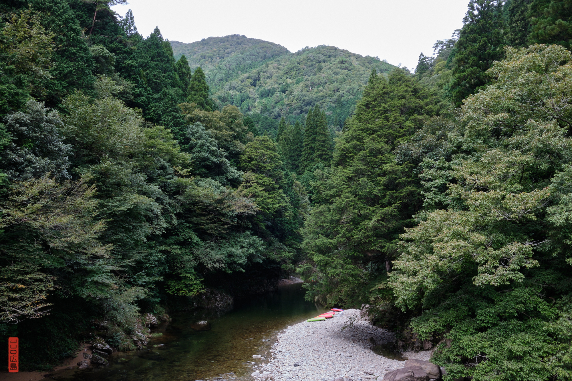 Sandankyo, vue du pont Nagabuchi