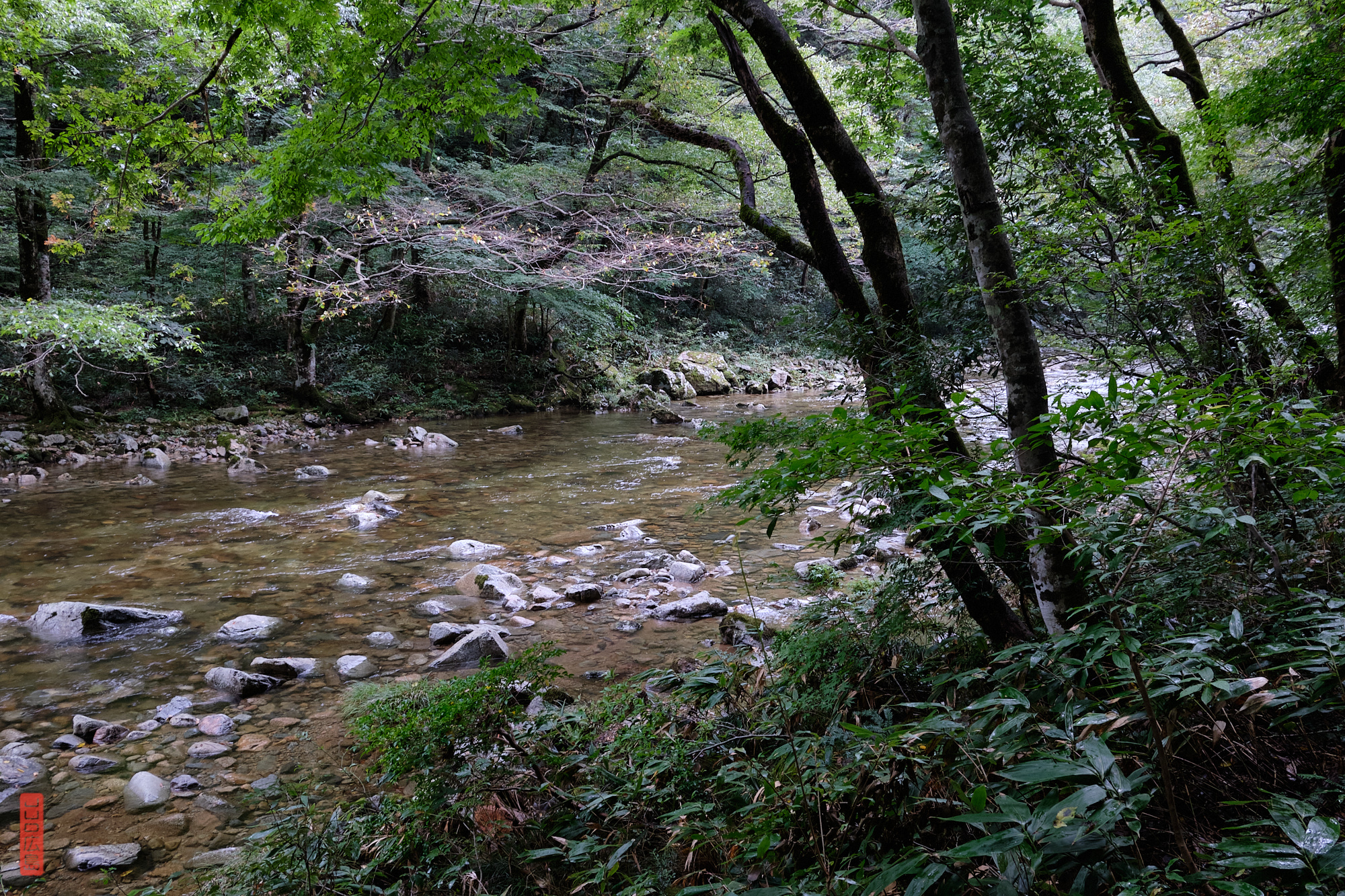Randonnée au Japon Sandankyo, sentier de Nidandaki