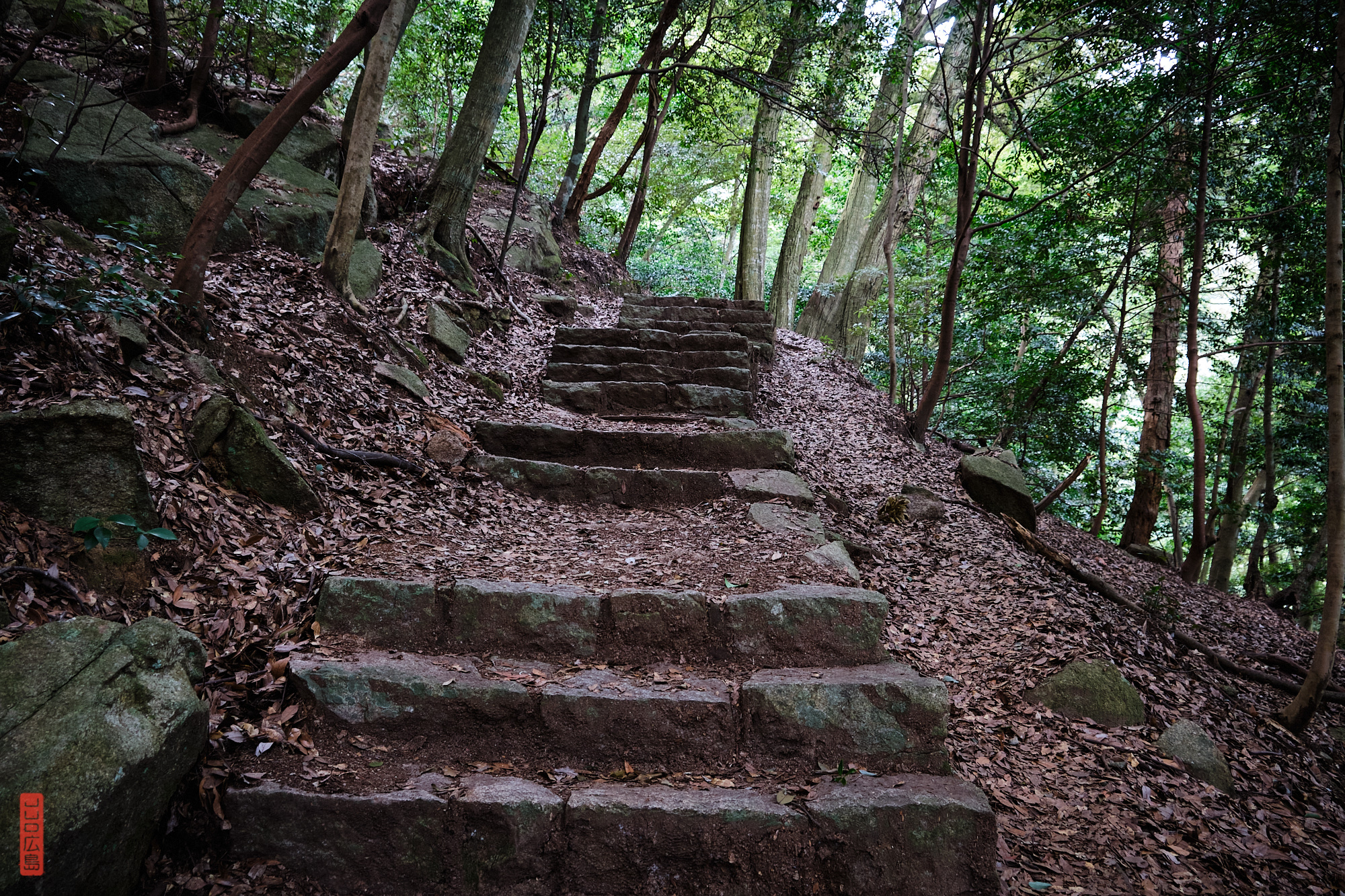 marches de pierre, chemin Omoto, Mont Misen