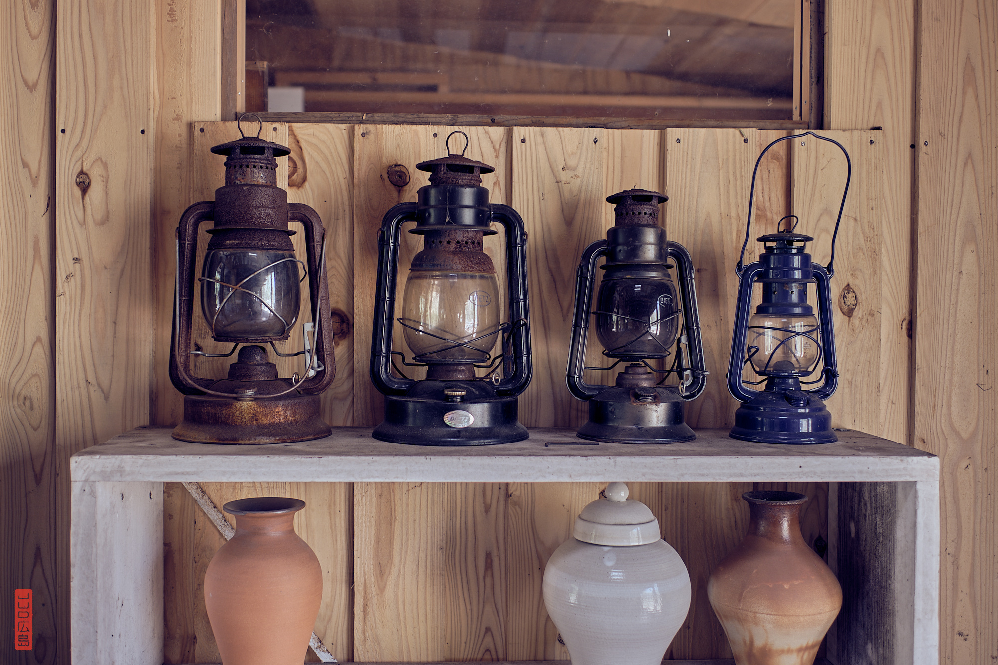 lampes à huile vintage