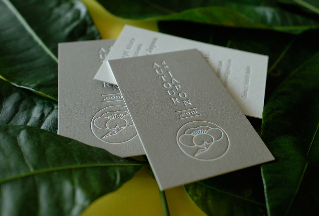 Cartes de visite letterpress